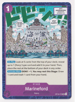 Marineford single card from One Piece Trading Card Game