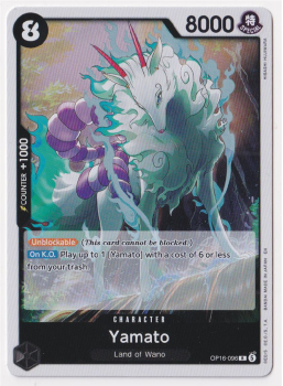 Yamato single card from One Piece Trading Card Game