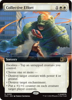 Collective Effort (EXTENDED) single card from Magic: the Gathering
