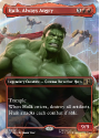 Hulk, Always Angry (BORDERLESS) : 0502 MARVEL SUPER HEROES COMMANDER - Magic the Gathering Single Card
