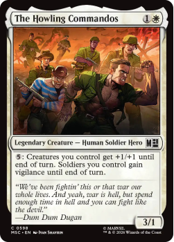 The Howling Commandos single card from Magic: the Gathering