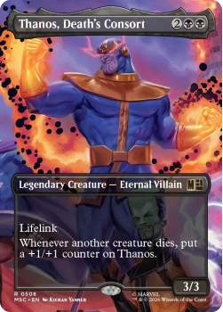 Thanos, Death's Consort (BORDERLESS) single card from Magic: the Gathering