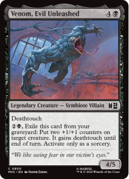 Venom, Evil Unleashed single card from Magic: the Gathering