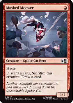 Masked Meower single card from Magic: the Gathering