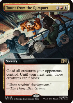 Taunt from the Rampart (EXTENDED) single card from Magic: the Gathering