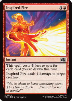 Inspired Fire single card from Magic: the Gathering