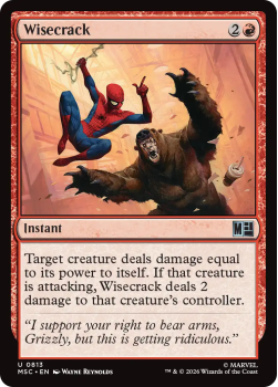 Wisecrack single card from Magic: the Gathering