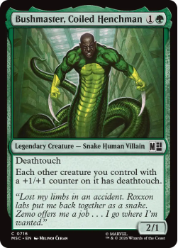 Bushmaster, Coiled Henchman single card from Magic: the Gathering
