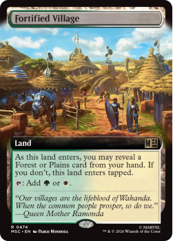 Fortified Village (EXTENDED) single card from Magic: the Gathering