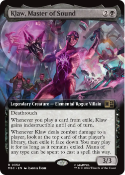 Klaw, Master of Sound (EXTENDED) single card from Magic: the Gathering
