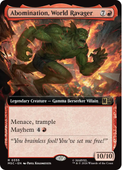 Abomination, World Ravager (EXTENDED) single card from Magic: the Gathering