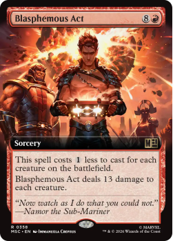 Blasphemous Act (EXTENDED) single card from Magic: the Gathering