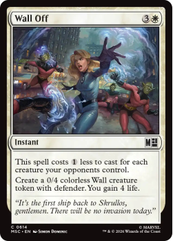 Wall Off single card from Magic: the Gathering