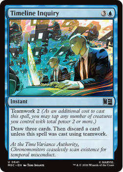 Timeline Inquiry single card from Magic: the Gathering