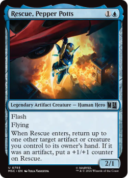 Rescue, Pepper Potts single card from Magic: the Gathering