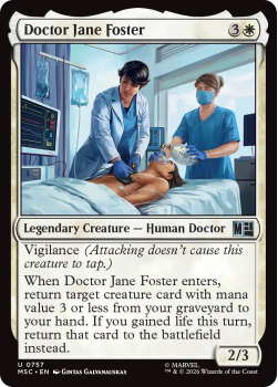 Doctor Jane Foster single card from Magic: the Gathering