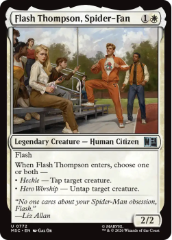 Flash Thompson, Spider-Fan single card from Magic: the Gathering