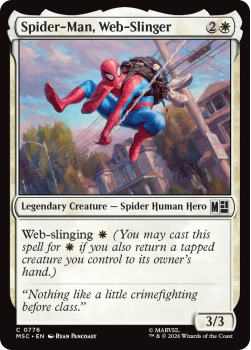 Spider-Man, Web-Slinger single card from Magic: the Gathering