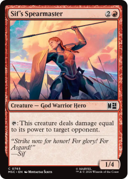 Sif's Spearmaster single card from Magic: the Gathering