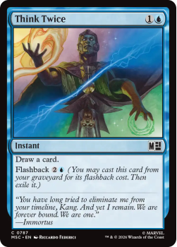 Think Twice single card from Magic: the Gathering