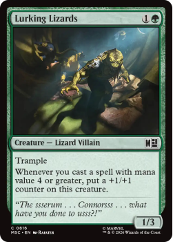 Lurking Lizards single card from Magic: the Gathering