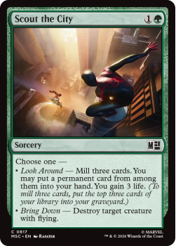 Scout the City single card from Magic: the Gathering