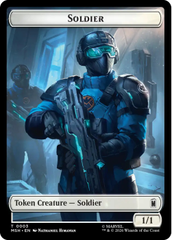 Soldier 3 // Villain 9 single card from Magic: the Gathering