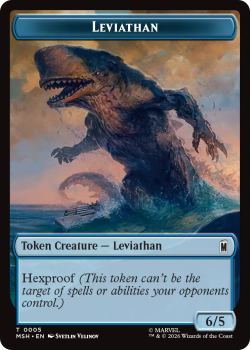 Leviathan 5 // Food 19 single card from Magic: the Gathering