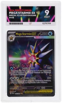 Mega Starmie (SPECIAL ILLUSTRATION RARE) : 118/088 MEGA EVOLUTION PERFECT ORDER - ACE GRADING Graded Card – 9 MINT