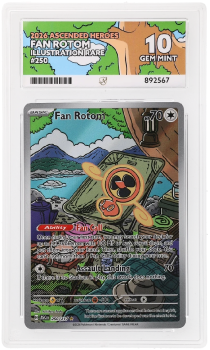 Fan Rotom (ILLUSTRATION RARE) : 250/217 MEGA EVOLUTION ASCENDED HEROES - ACE GRADING Graded Card – 10 GEM MINT