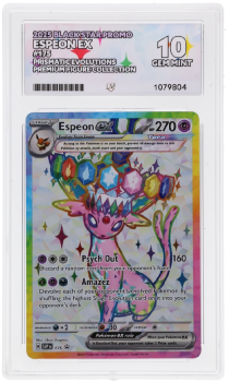Espeon EX (PROMO) : SVP175 PRISMATIC EVOLUTIONS PREMIUM FIGURE COLLECTION - ACE GRADING Graded Card – 10 GEM MINT