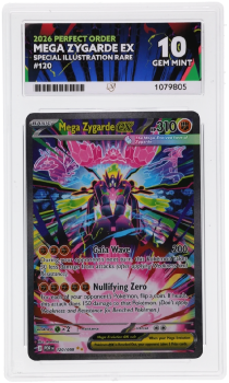 Mega Zygarde EX (SPECIAL ILLUSTRATION RARE) : 120/088 MEGA EVOLUTION PERFECT ORDER - ACE GRADING Graded Card – 10 GEM MINT