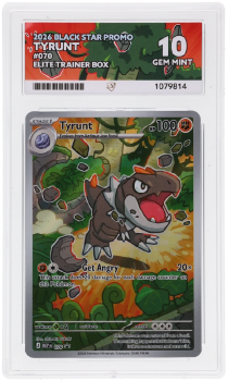Tyrunt (PROMO) : MEP070 BLACK STAR PROMO ELITE TRAINER BOX - ACE GRADING Graded Card – 10 GEM MINT