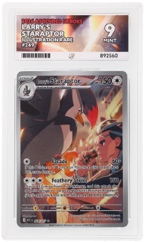 Larry's Staraptor (ILLUSTRATION RARE) : 249/217 MEGA EVOLUTION ASCENDED HEROES - ACE GRADING Graded Card – 9 MINT