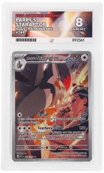 Larry's Staraptor (ILLUSTRATION RARE) : 249/217 MEGA EVOLUTION ASCENDED HEROES - ACE GRADING Graded Card – 8 NM-MT