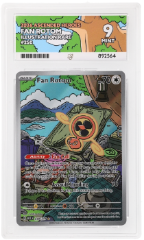 Fan Rotom (ILLUSTRATION RARE) : 250/217 MEGA EVOLUTION ASCENDED HEROES - ACE GRADING Graded Card – 9 MINT