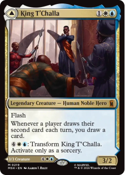 King T'Challa // Black Panther, Hope Enduring single card from Magic: the Gathering