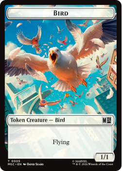 Bird 5 // Rhino 13 single card from Magic: the Gathering