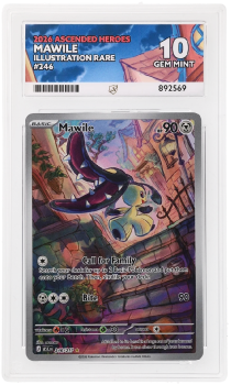 Mawile (ILLUSTRATION RARE) : 246/217 MEGA EVOLUTION ASCENDED HEROES - ACE GRADING Graded Card - 10 GEM MINT