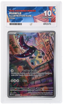 Mawile (ILLUSTRATION RARE) : 246/217 MEGA EVOLUTION ASCENDED HEROES - ACE GRADING Graded Card - 10 GEM MINT