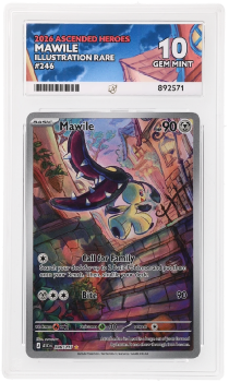 Mawile (ILLUSTRATION RARE) : 246/217 MEGA EVOLUTION ASCENDED HEROES - ACE GRADING Graded Card - 10 GEM MINT