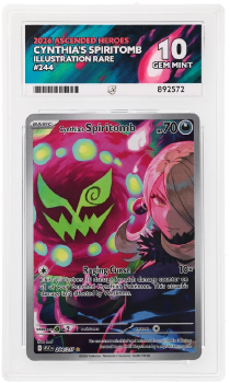 Cynthia's Spiritomb (ILLUSTRATION RARE) : 244/217 MEGA EVOLUTION ASCENDED HEROES - ACE GRADING Graded Card - 10 GEM MINT