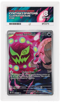 Cynthia's Spiritomb (ILLUSTRATION RARE) : 244/217 MEGA EVOLUTION ASCENDED HEROES - ACE GRADING Graded Card - 8 NM-MT