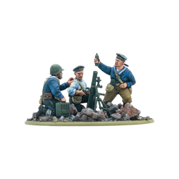 Bolt Action - Soviet Naval Brigade Medium Mortar Team