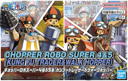 One Piece Chopper Robo Super No. 4 & No. 5 (Kung Fu Tracer & Walk Hopper)