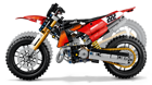 LEGO&reg; Technic Ducati Desmo450 MX Factory Motorcycle (42238) - Image 7