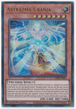 Astrazma Urania (Ultra Rare) single card from Yu-Gi-Oh