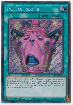Pot of Sloth (Secret Rare) single card from Yu-Gi-Oh
