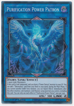 Purification Power Patron (Super Rare) single card from Yu-Gi-Oh