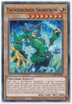 Thundercrash Snarecrow (Common) single card from Yu-Gi-Oh